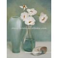 High Quality Vase White Flowers Oil Painting